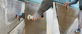 Beton poli Poncage Cristallisation