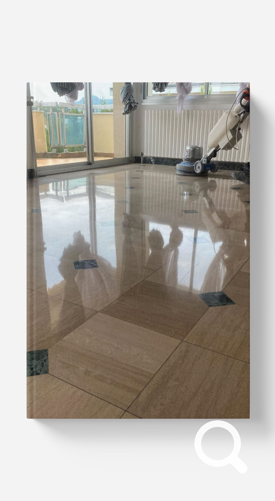 poncer travertin cristallisation