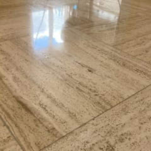 poncer travertin cristallisation - Lyon