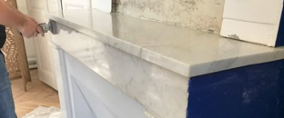 Rénovation de cheminée en marbre