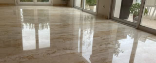 poncer travertin cristallisation