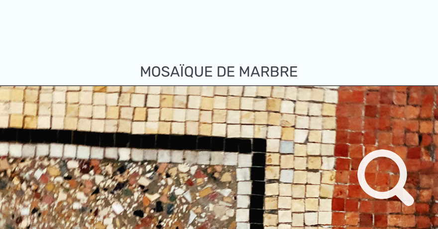 Poncer et traiter mosaique de marbre 