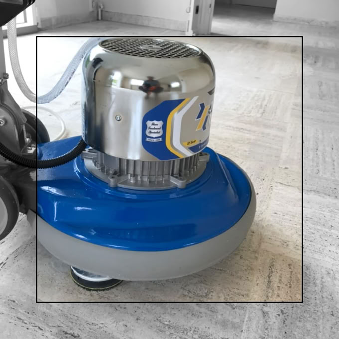 poncer travertin cristallisation