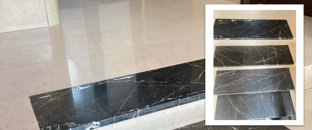 Escaliers Poncage et cristallisation