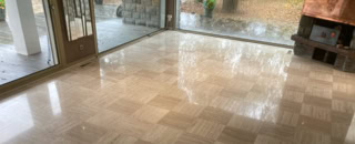 poncer travertin cristallisation