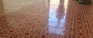 Carreaux ciment Poncage et cristallisation