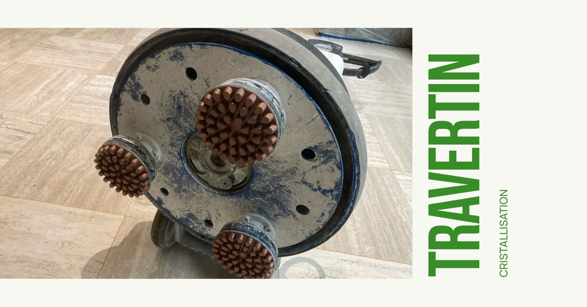 poncer travertin cristallisation