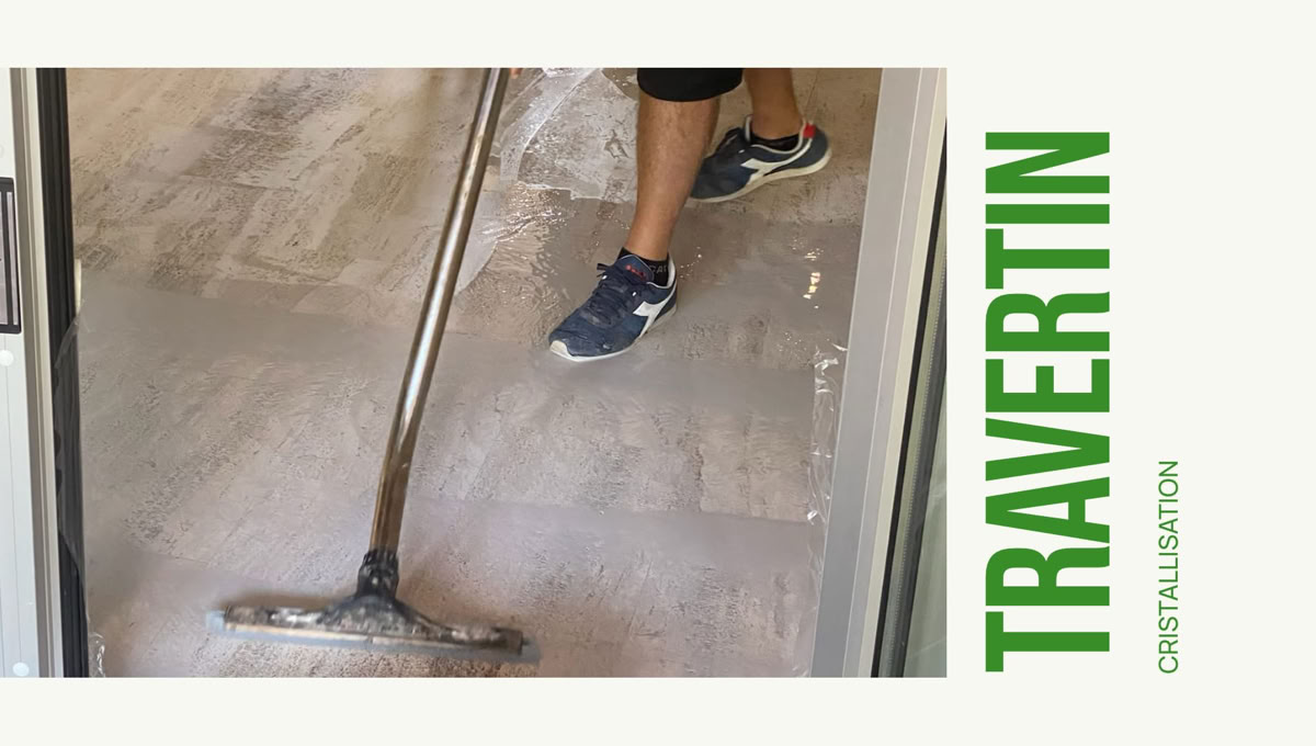 poncer travertin cristallisation