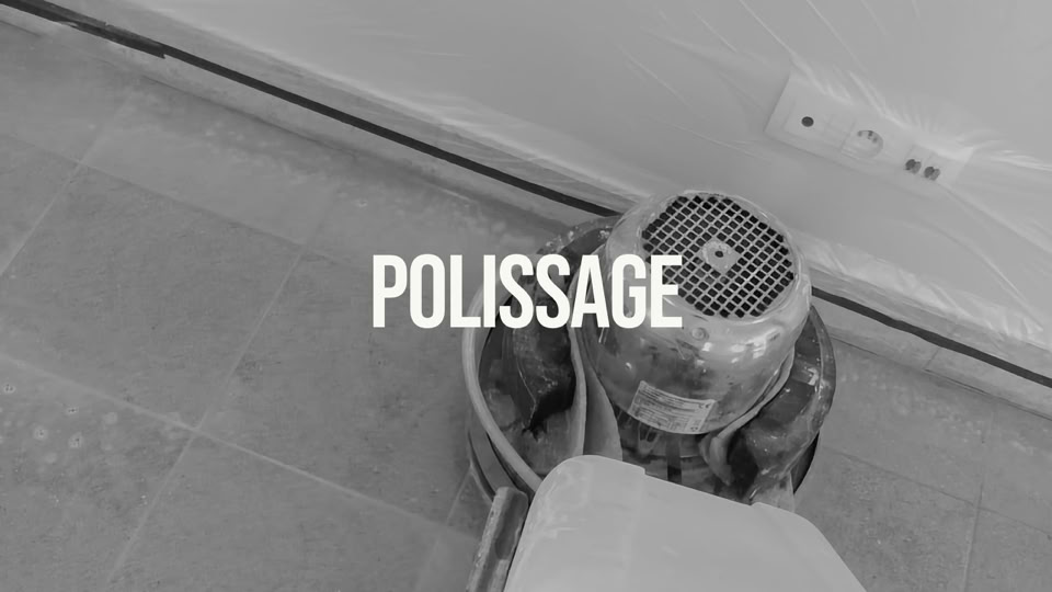 poncer travertin cristallisation