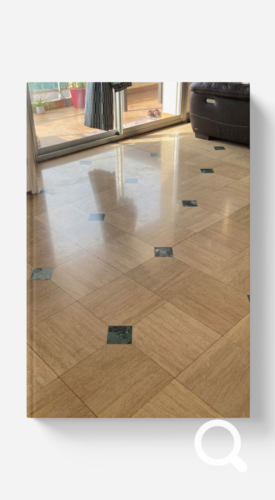 poncer travertin cristallisation