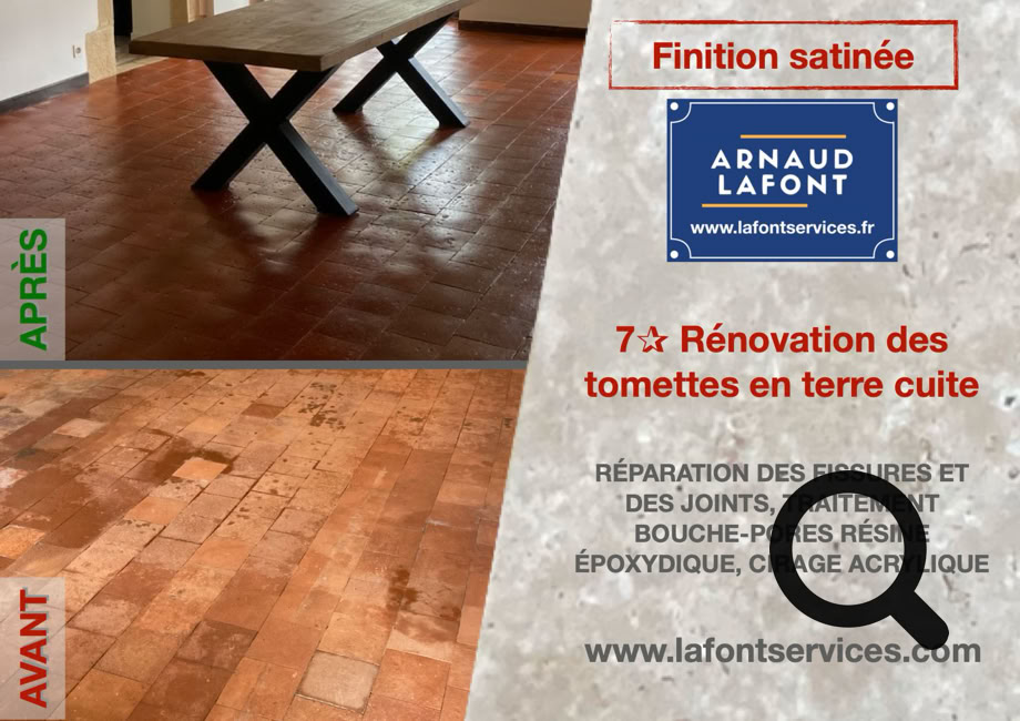 Decapez vos tomettes en terre cuite
