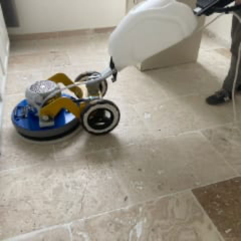 poncer travertin cristallisation - Lyon