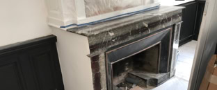 Rénovation de cheminée en marbre
