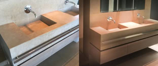 rénovation et cristallisation vasques en marbre